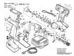 Bosch 0 601 939 703 Gdr 50 Cordless Percus Screwdriv 7.2 V / Eu Spare Parts